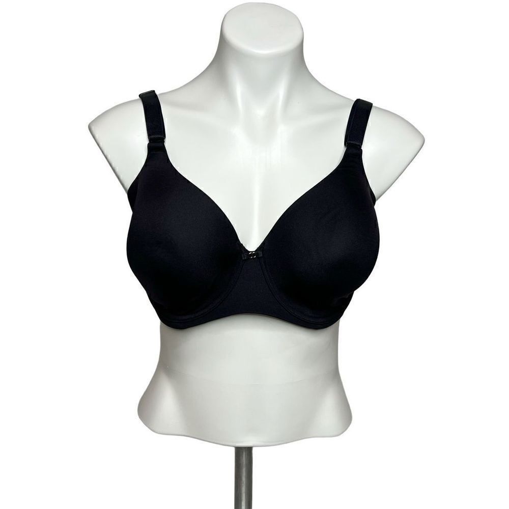Vanity Fair black beauty back smoothing seamless bra size 36DD￼